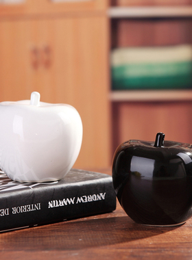 家居时尚结婚礼物 创意家居摆设装饰品陶瓷工艺品摆件 四色平安果