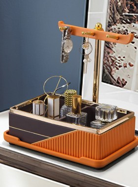 钥匙收纳盒入户门玄关摆件客厅梳妆台桌面置物架鞋柜装饰家居饰品