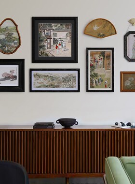 《春晓》法式中古风卧室床头挂画组合客厅沙发背景墙怀旧大装饰画