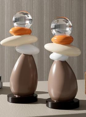 时来运转摆件高级感小众办公室招财客厅玄关电视柜酒柜艺术装饰品