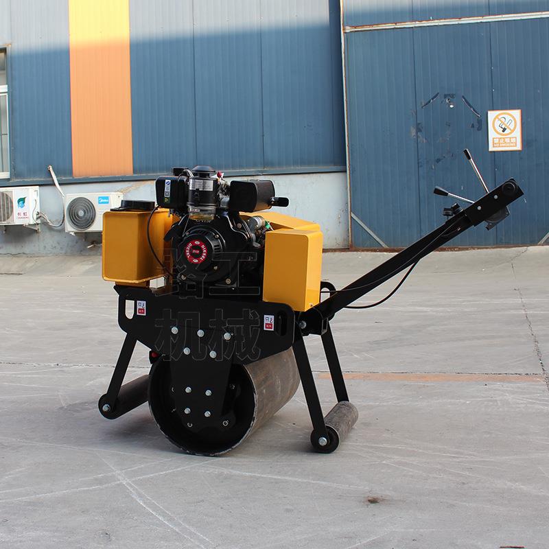 600手扶单轮压路机 振动碾压机 手推式小型压土机 - 图1