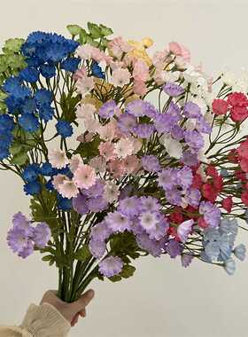 2022新款小碎花 勿忘我 婚庆婚礼堂插花仿真花雏菊蕾丝花洋甘菊