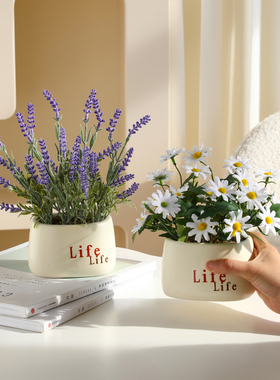 创意仿真花d摆件客厅玄关餐桌家居装饰品假花绿植花瓶摆设花艺花