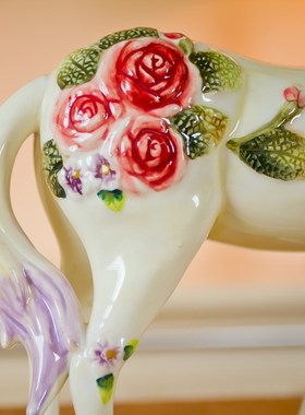 优选欧式陶瓷创意马摆件装饰礼品送礼玄关客厅家居办公室