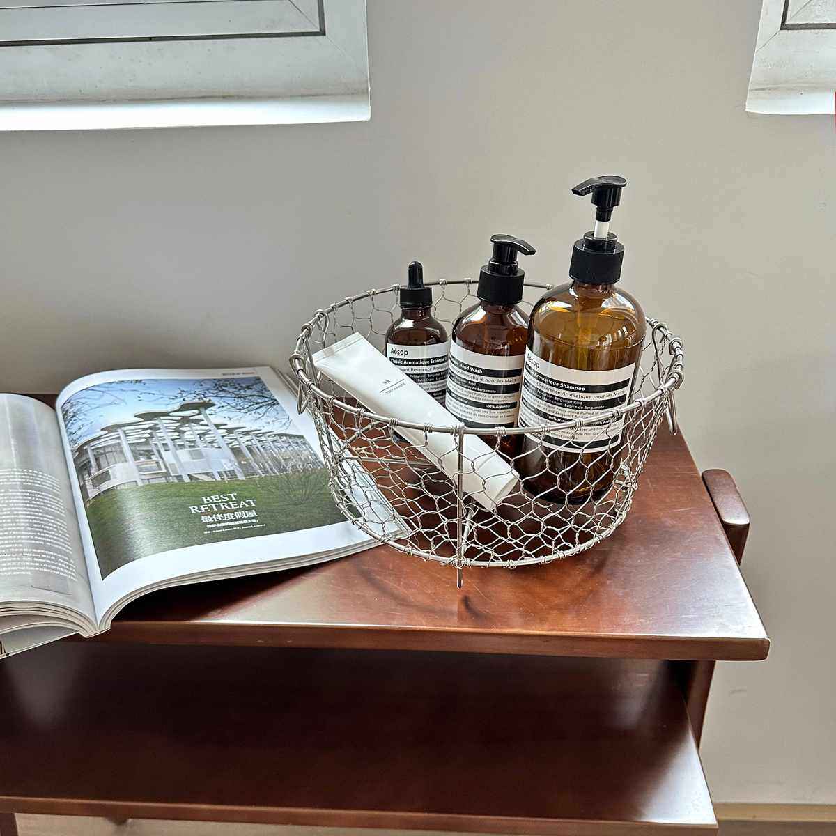 手作不锈钢沥水篮 手工编织厨房收纳篮水果篮零食碗碟杂物收纳筐,淘宝优惠券,粉丝福利购,淘宝优惠卷