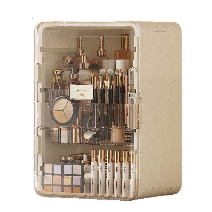 Cosmetic storage box, makeup storage box, desktop storage, new cosmetic box, dresser storage, dust-proof storage cabinet