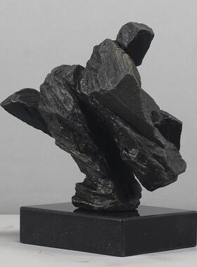 艺术装饰品展示柜高级感轻奢桌面书房摆设件类似朱铭太极雕塑摆件