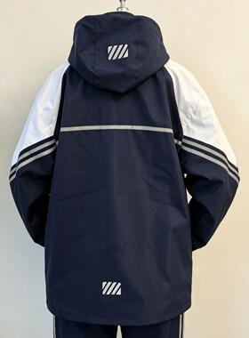 高中冬季校服生加厚冲锋