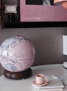 25CM宏微地球书房客厅家居手工摆件中英文开业乔迁节日生日礼物