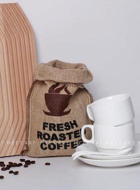 现代简约样板房装饰咖啡豆摆件道具售楼处家居展厅软装厨房摆件