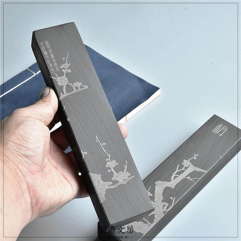 歙砚石头压宣纸毛边纸原石素面镇纸镇尺文房四宝学生文雅压纸一对,淘宝优惠券,粉丝福利购,淘宝优惠卷