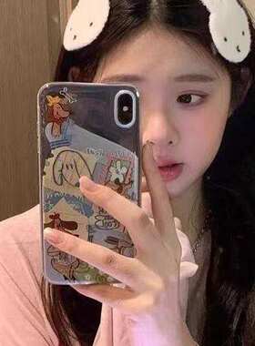 甜美自制米菲兔毛绒卡通发帖