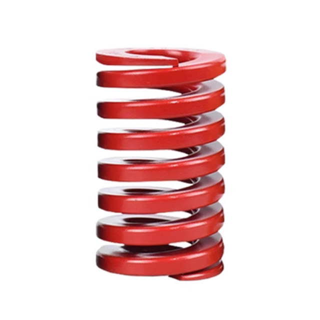Mold spring rectangular spring red compression spring abrasive tool elastic yellow strong flat line compression spring small spring 6-8-60