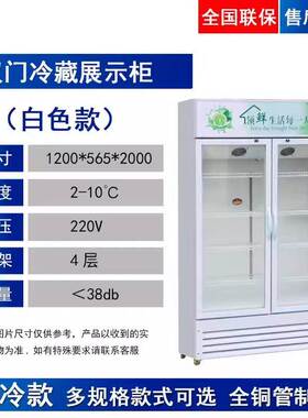 饮料啤酒展示柜商用冷藏保鲜柜蔬菜水果立式冰柜便利店单双门冰箱
