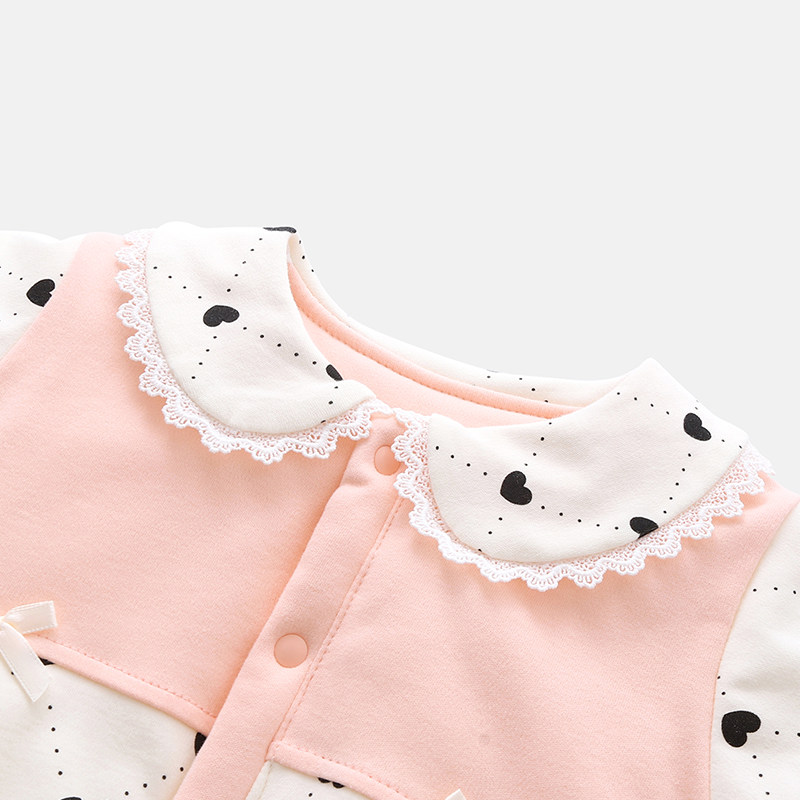 婴儿秋冬保暖爬服新生儿女宝宝纯棉连体衣夹棉加厚哈衣外出服A类,淘宝优惠券,粉丝福利购,淘宝优惠卷