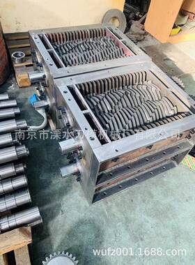 餐厨垃圾小型撕碎机机箱100.200.300废旧金属物料双轴撕碎机机箱