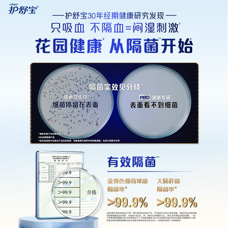 【李佳琦直播间全品类助播场】护舒宝隔菌液体卫生巾PRO姨妈巾