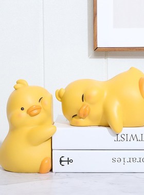 优选可爱鸭情侣摆件家居装饰品客厅卧室书房书档创意摆设朋友礼物