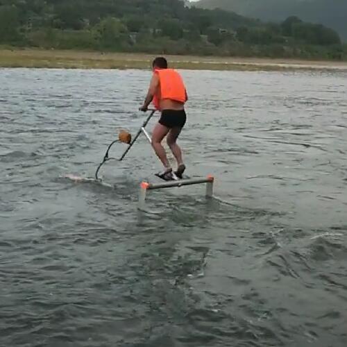 水上自行车水鸟折叠水翼单人水上娱乐运动器成人夏季游乐水上滑板 - 图0