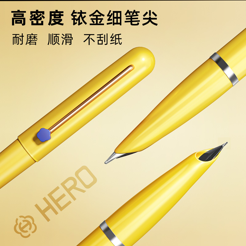 英雄牌钢笔616新星暗尖0.38EF经典升级款上海总厂产可替换3.4墨囊学生老师推荐书写练字墨水笔书写钢笔可刻字 - 图2