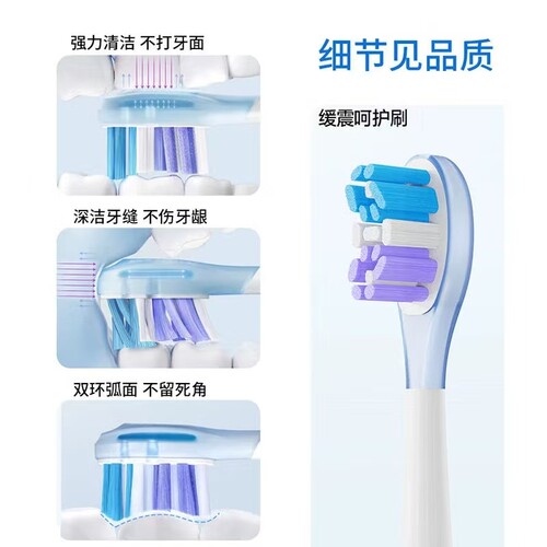 适配usmile笑容加电动牙刷头Y1s/U2/U3/P10/Y10/Y20/P1/Y30替换头 - 图0
