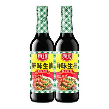 鲜味生抽 500ml瓶酿造酱油家用炒菜凉拌点蘸提鲜上色调味品酱香实付10.9元到手包邮