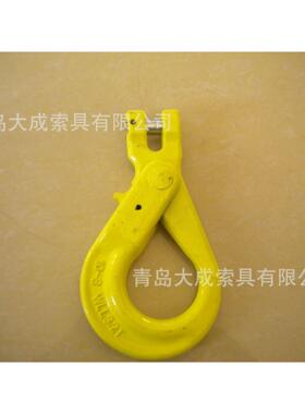 现货供应G80级羊角锁钩 合金钢羊角起重吊钩 青岛索具链条钩