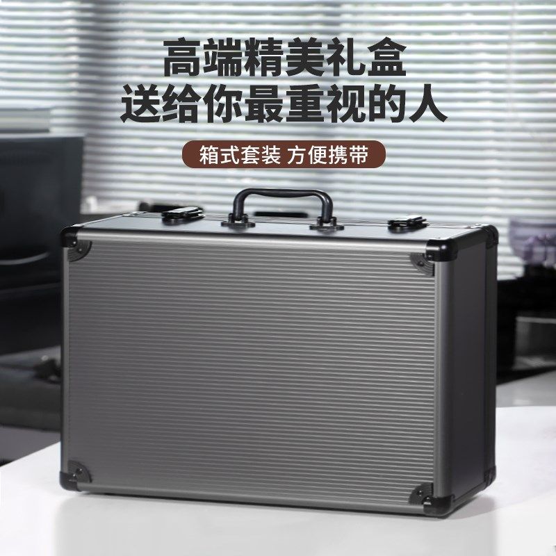 不锈钢手冲咖啡壶礼盒套装户外行李箱高端长嘴细口壶磨豆机送礼,淘宝优惠券,粉丝福利购,淘宝优惠卷