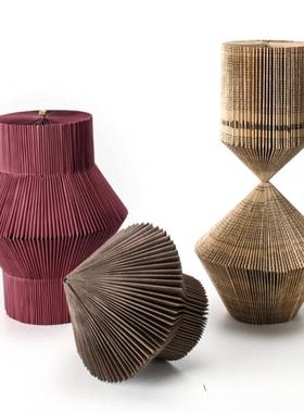 现代简约手工折纸几何摆件轻奢家居样板房展厅桌面艺术装饰品软装