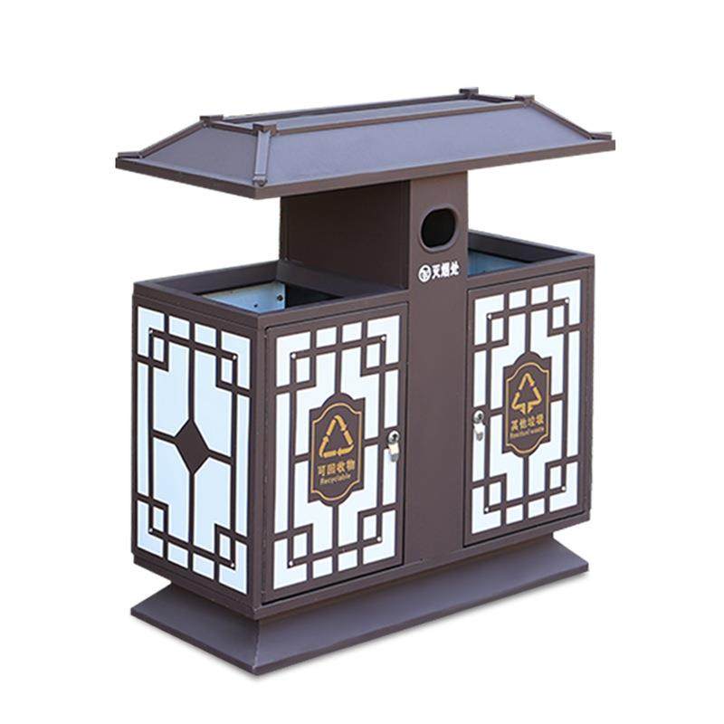 户外古典钢板垃圾桶古镇公园高档仿古垃圾箱景区分类大号果皮箱,淘宝优惠券,粉丝福利购,淘宝优惠卷