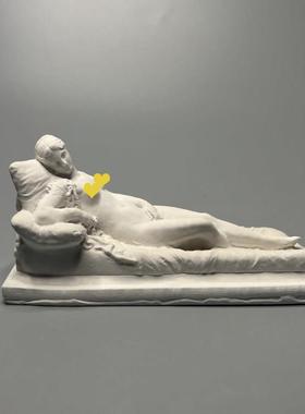 复古罗马艺术高级小众家居客厅装饰浮雕石膏像雕塑个性桌面小摆件