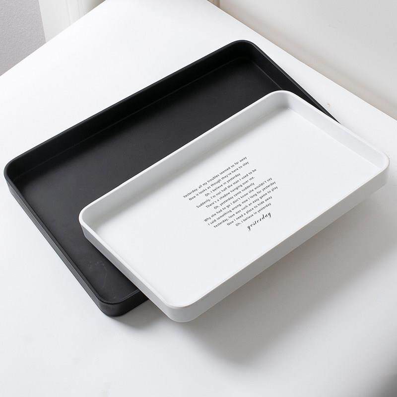 加厚密胺长方形北欧水杯托盘茶盘家用客厅甜品水果盘子ins收纳盘,淘宝优惠券,粉丝福利购,淘宝优惠卷