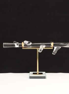 优选轻奢金属水晶底座透明创意家居软装饰品桌面书架客厅茶几饰品