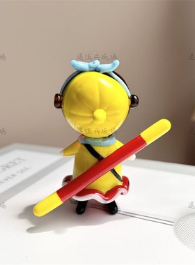 优选孙悟空琉璃摆件西游纯手工客厅办公室装饰品送礼鱼缸造景玩偶