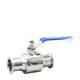 Manufacturer direct sales stainless steel quick load ball valve 304/316L clamp valve DN20 manual straight-through ball valve