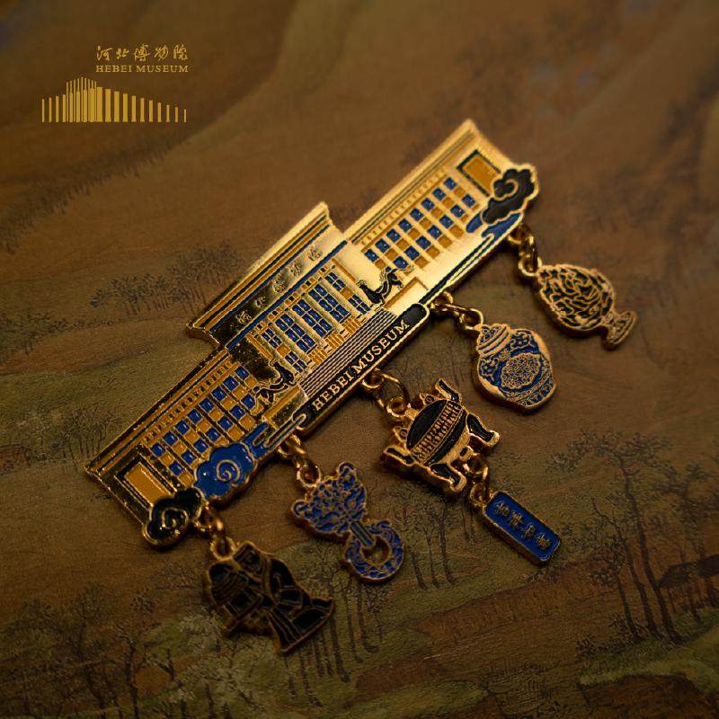 河北博物院文创好物河北博物院建筑及文物文创冰箱贴 文创磁帖