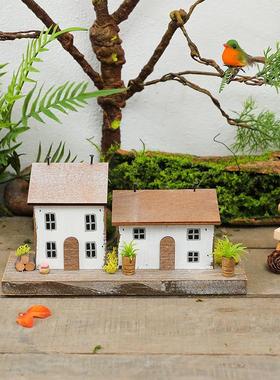 田园风中式农家小院摆件家居幼儿园店铺花园造景装饰街景创意饰品