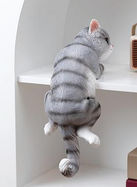 慧心巧聚感应猫咪装饰摆饰玄关轻奢高档客厅飘窗家居创意桌面摆设