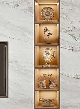轻奢酒柜装饰品摆件高档客厅电视柜玻璃柜现代家居高级感艺术摆设