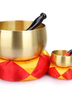 佛音钵手工佛音碗响铜瑜伽冥想颂钵铜磬钵盂铜钵纯铜