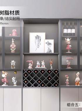 轻奢高级感酒柜家居装饰品摆件客厅电视柜餐边柜玄关搬家乔迁礼物