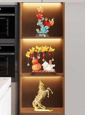 酒柜装饰摆饰高级感客厅玄关电视柜样板间办公室桌面轻奢高档摆设