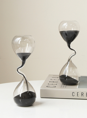 创意扭曲时间沙漏计时器摆件办公室桌G面卧室装饰品轻奢高级感小