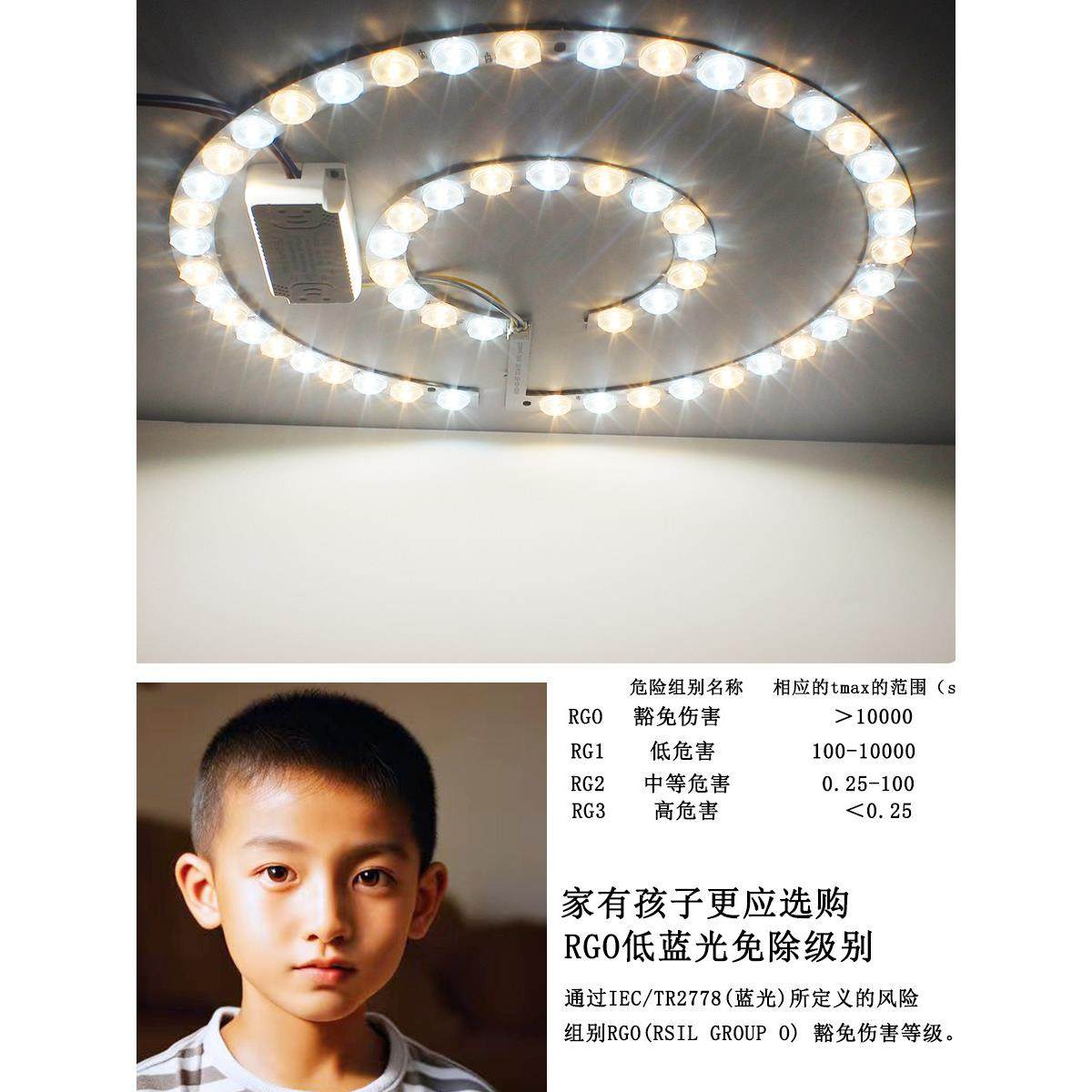 吸顶灯led灯芯替换芯灯珠灯盘透镜客厅三色变光灯条吊扇灯光源,淘宝优惠券,粉丝福利购,淘宝优惠卷