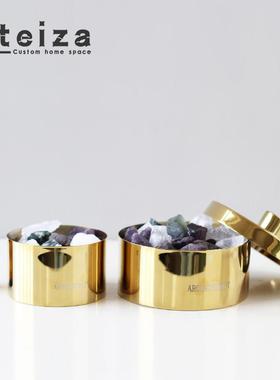 Oteiza现代轻奢卧室酒店床头无明火香薰金属摆件家居样板间装饰品