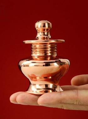 藏村红铜迷你宝瓶室内家用净水瓶颜料瓶墨水瓶舍利瓶桌面摆件