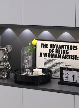 入户玄关钥匙收纳摆件轻奢高档客厅电视柜装饰品创意家居酒柜摆设