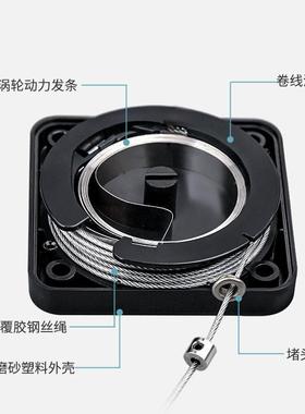 大拉力自动收线盒工具悬挂可停顿定位回缩卷线器多种应用拉伸线