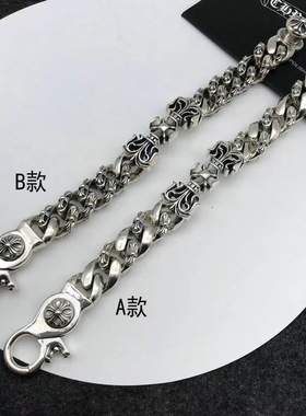 字架手链男潮欧美复古手链粗 霸气十字架手链男潮欧美复古手链粗