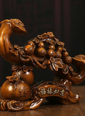 招财如意五福临门l葫芦摆件乔迁新居礼品客厅电视酒柜办公室装饰